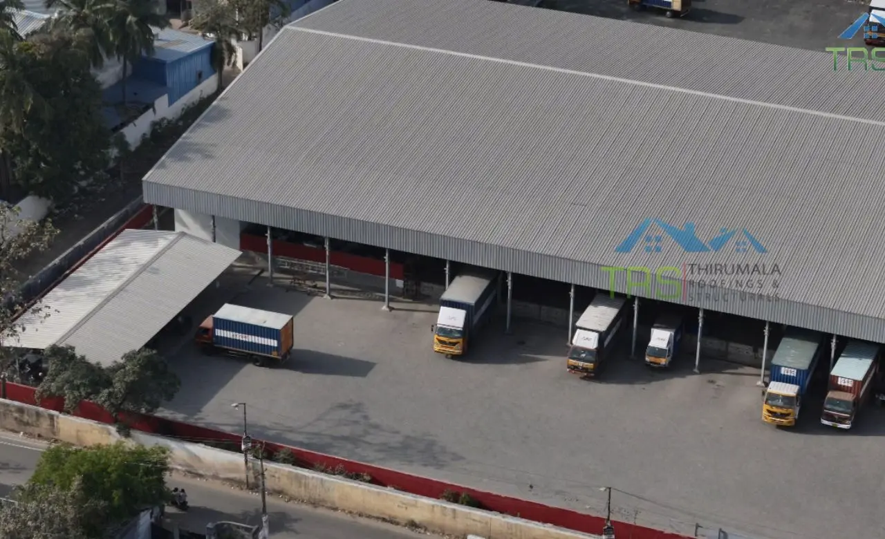 Metal parking shed